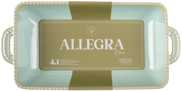 Форма с/к Limited Edition ALLEGRA OLIVA прямокут.(34.5X17X6 см) (GJH009-34-2-131)