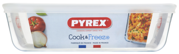 Форма с/к PYREX Cook&Freez форма з криш. прямокут. 22х17х6 (1.5л) (242P000/7946)