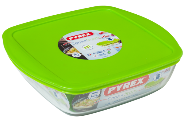 Форма с/к PYREX Cook&Store форма з криш. квад 25х22х7см (2.2л) (212P000/7645)