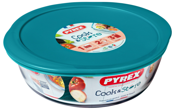 Форма с/к PYREX Cook&Store форма з криш. кругл 26х23х8см (2.3л) (208P000/7646)