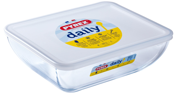 Форма с/к PYREX DAILY форма з криш. прямокут. 22х17см (1.3л) (342P000/3646)