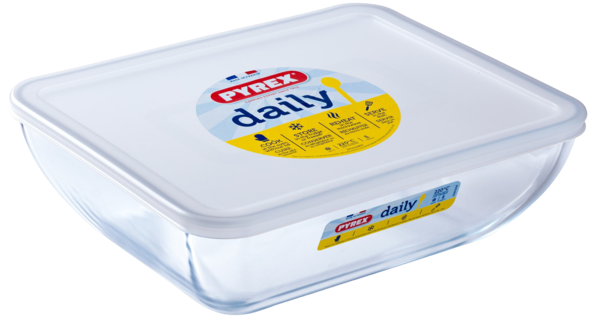 Форма с/к PYREX DAILY форма з криш. прямокут. 25х20см (2.2л) (343P000/3646)