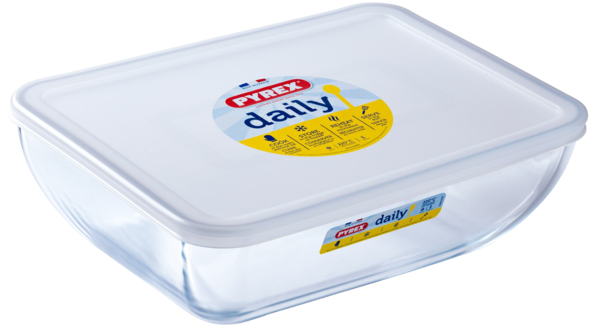 Форма с/к PYREX DAILY форма з криш. прямокут. 28х22см (3.3л) (344P000/3643)