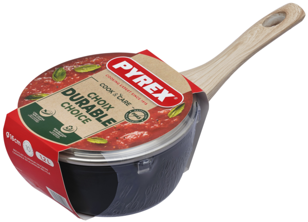 Ківш PYREX Cook&Care 16см індукція з кришкою (CR16AP6/8044)