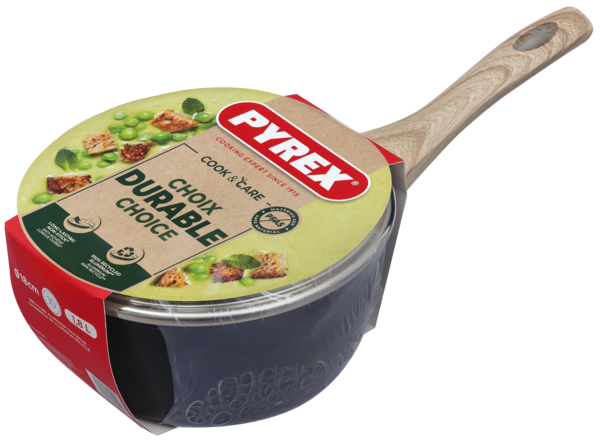 Ківш PYREX Cook&Care 18см індукція з кришкою (CR18AP6/8044)