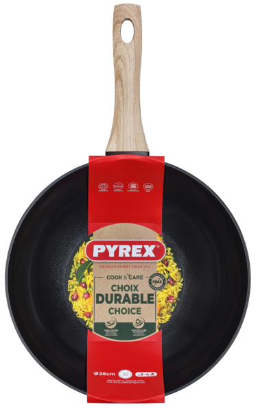 Сковорода PYREX Cook&Care WOK 28см індукція б/кришки (CR28BW6/8044)