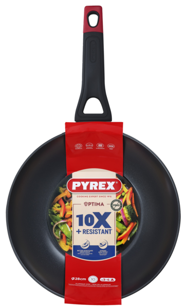 Сковорода PYREX OPTIMA WOK 28см індукція б/кришки (OT28BW6/8046)