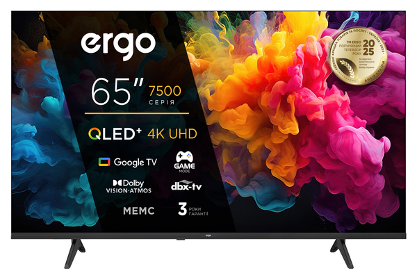 Телевізор ERGO 65JUQ7500 рідкокристалічний