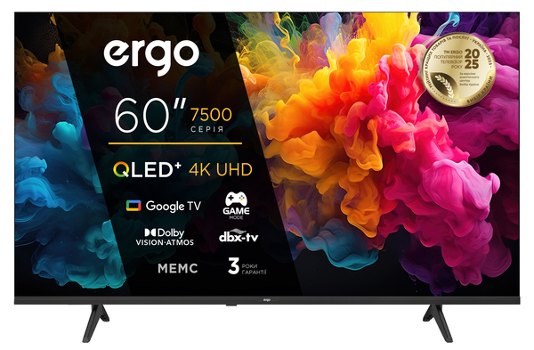 Телевізор ERGO 60JUQ7500 рідкокристалічний
