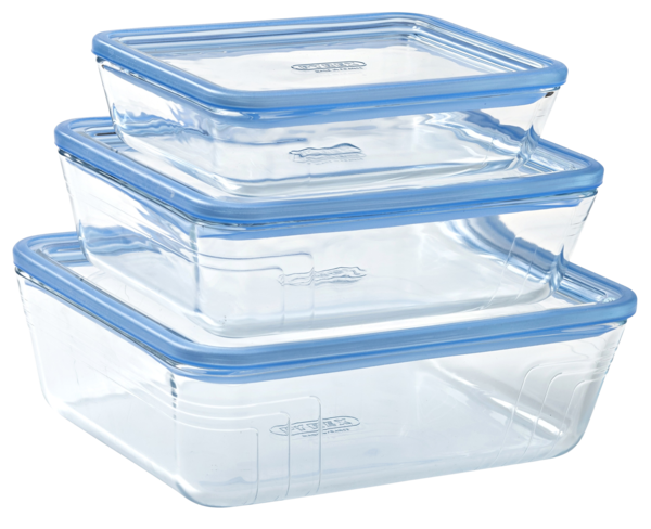 Форма с/к PYREX Pure Glass 2.6 л прямокут. 24x19x8см скл. кришка (243A000/8044)