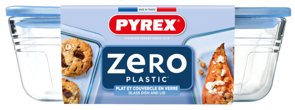 Форма с/к PYREX Pure Glass 2.6 л прямокут. 24x19x8см скл. кришка (243A000/8044)