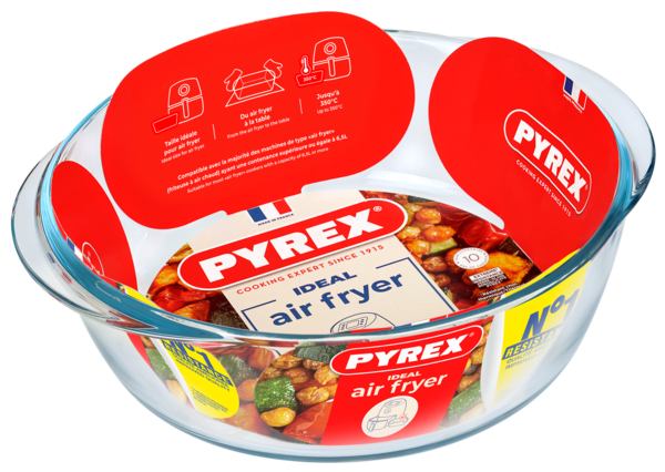 Форма с/к PYREX AIRFRYER круг. 26x23x8 см (2.3л) (208B100/7948)