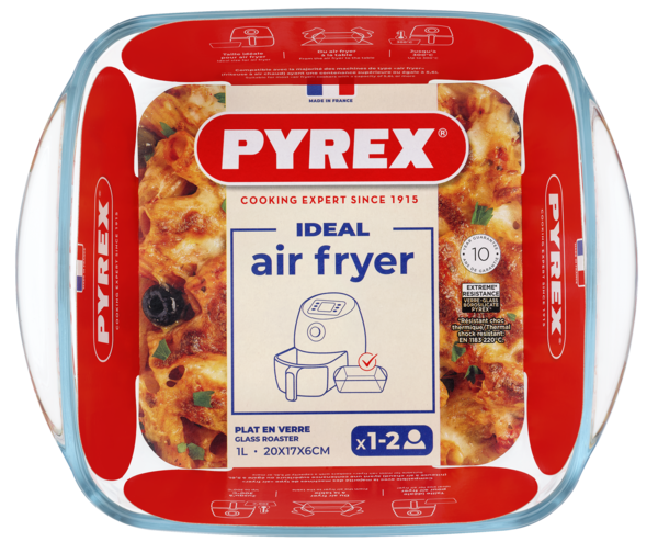 Форма с/к PYREX AIRFRYER квадр. 20x17x6 см (1л) (211B100/7940)