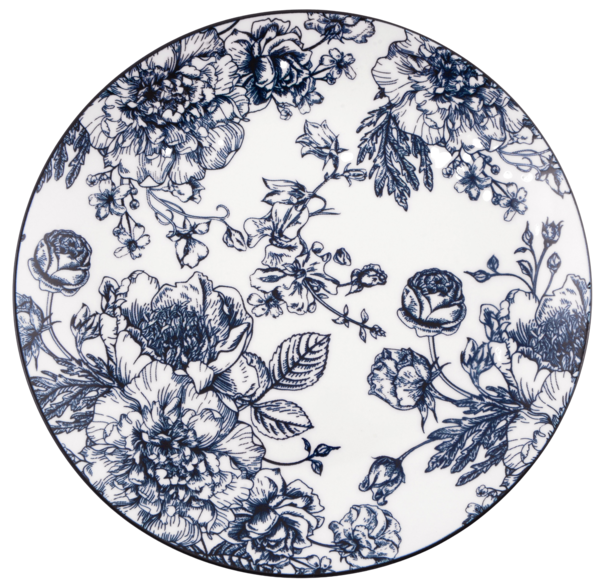 Тарілка Limited Edition BLOSSOM BLUE /26.5 см /обід (YF7001-1)