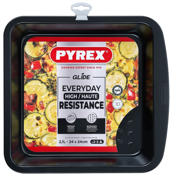 Форма PYREX GLIDE мет.форма квадрат 24х24см (GL24SR6/8046)