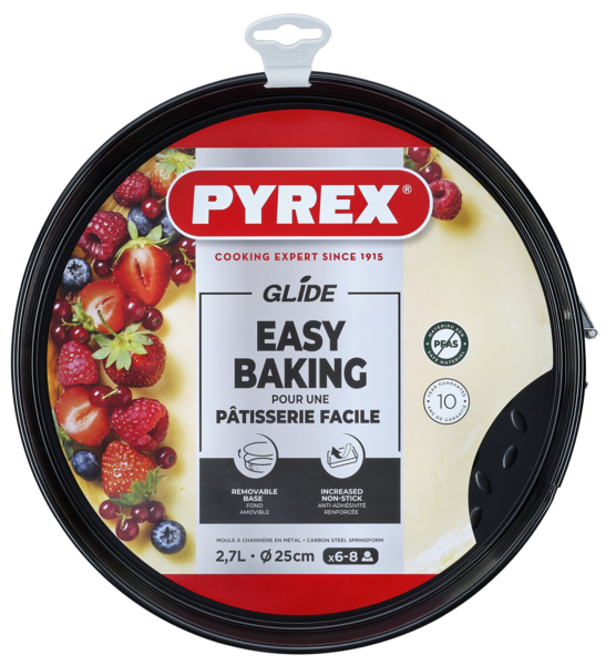 Форма PYREX GLIDE мет.форма кругла роз'ємна чаша 25см (GL25BS6/8044)