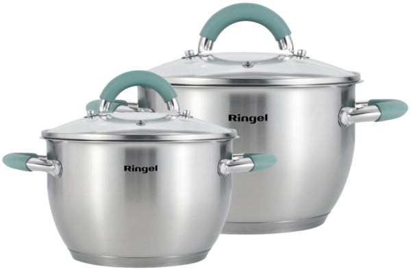 Набір посуду RINGEL Herbal Набір каструль 4 пр. 2.6 л+3.6 л (RG-6011)