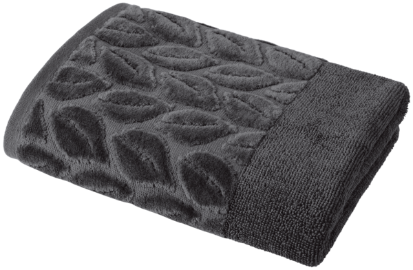 Текстиль банний SOHO Рушник 50*90 бавовна 100% Leaves Dark Gray