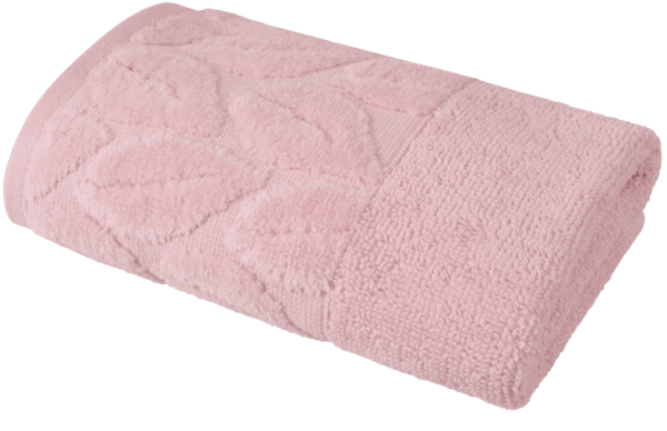 Текстиль банний SOHO Рушник 30*50 бавовна 100% Leaves Pink