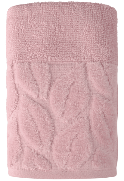 Текстиль банний SOHO Рушник 30*50 бавовна 100% Leaves Pink