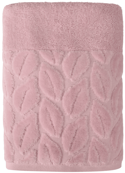 Текстиль банний SOHO Рушник 50*90 бавовна 100% Leaves Pink