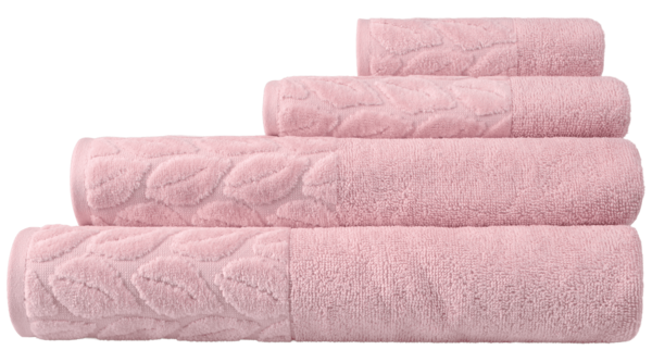 Текстиль банний SOHO Рушник 50*90 бавовна 100% Leaves Pink