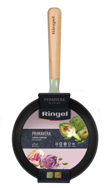 Сковорода RINGEL PrimaVERA чавунна 26 см б/кришки (RG-1147-26 ci)