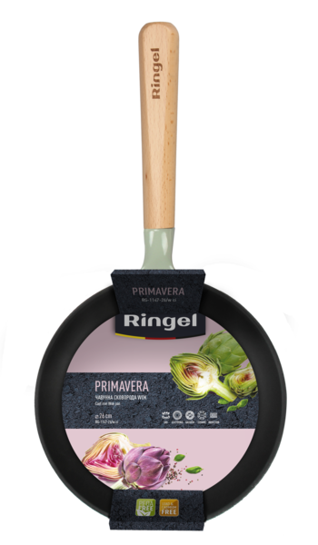 Сковорода RINGEL PrimaVERA чавунна WOK 26 см б/кришки (RG-1147-26/w ci)