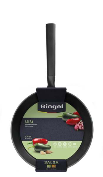 Сковорода RINGEL Salsa чавунна 24 см б/кришки (RG-1134-24 ci)