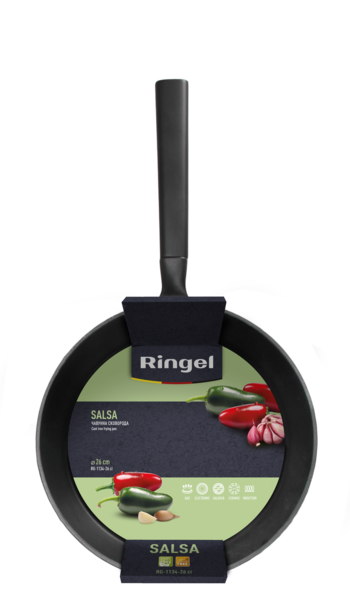 Сковорода RINGEL Salsa чавунна 26 см б/кришки (RG-1134-26 ci)