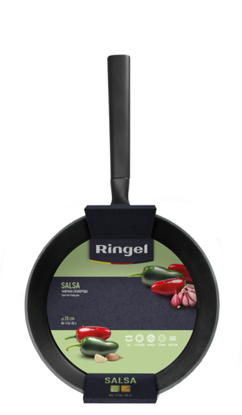 Сковорода RINGEL Salsa чавунна 28 см б/кришки (RG-1134-28 ci)