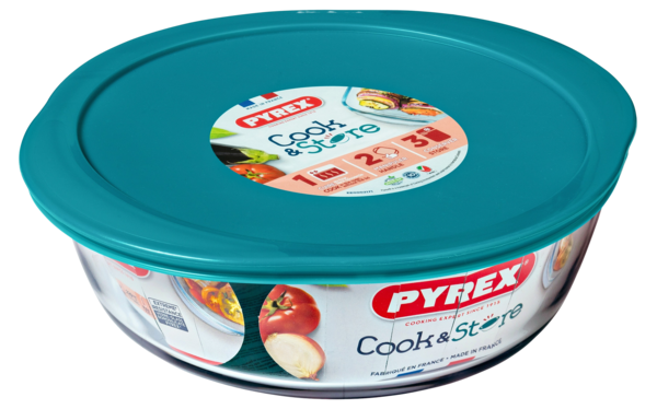 Форма с/к PYREX Cook&Store форма з криш.кругл 20х18х7см (1л) (207P000/7645)