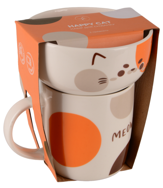 Набір посуду дит. Limited Edition HAPPY CAT /НАБІР/ 2 пр. / в упаковці (JSD05)