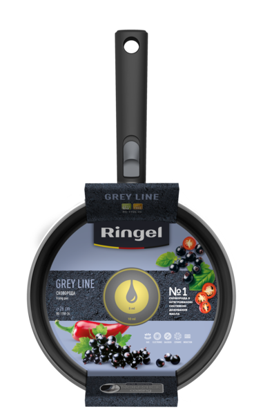 Сковорода RINGEL Grey Line 26 см зі з`ємною ручкою (RG-1155-26)