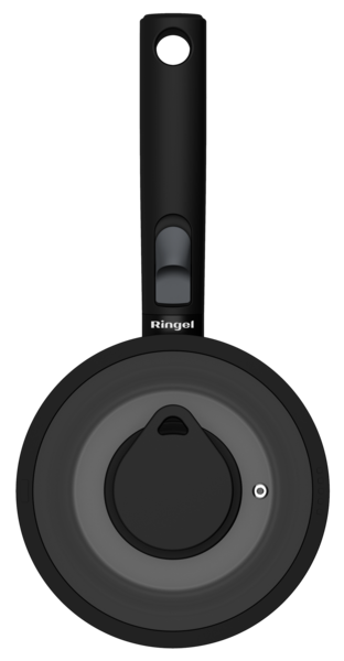 Ківш RINGEL Grey Line кришкою 16 см зі з`ємною ручкою (RG-4155-16)
