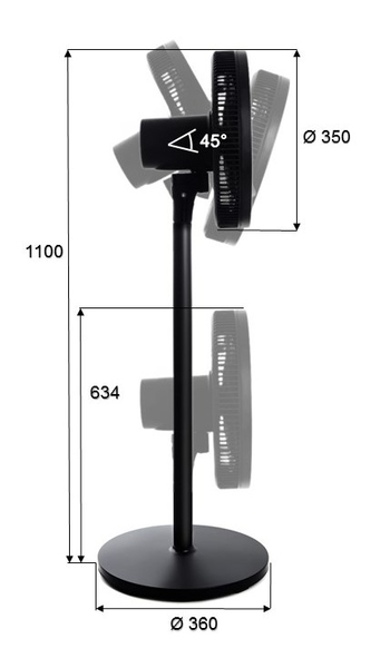 Вентилятор ERGO FS 1415 R