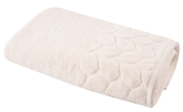 Текстиль банний SOHO Рушник 90*150 бавовна 100% Leaves Ivory