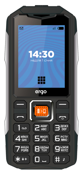Мобільний телефон ERGO E242 Dual Sim (чорний)