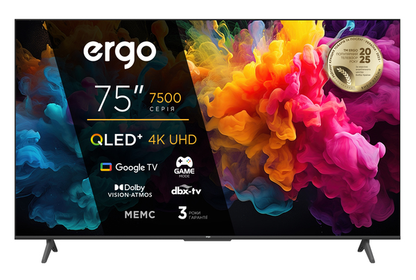 Телевізор ERGO 75JUQ7500 рідкокристалічний