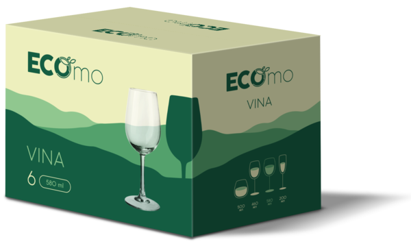 Келих ECOMO VINA /НАБІР/ 6X580 мл (J5304)