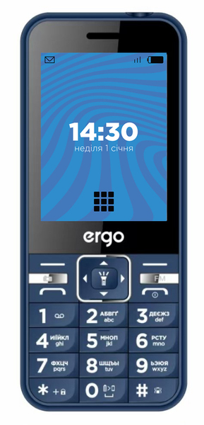 Мобільний телефон ERGO E281 Dual Sim (синій)