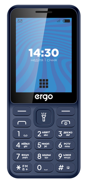 Мобільний телефон ERGO E284 Dual Sim (синій)