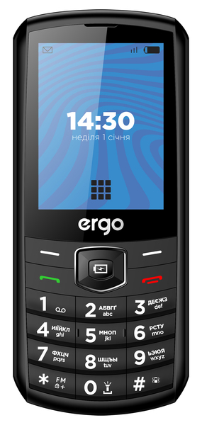 Мобільний телефон ERGO E285 Dual Sim (чорний)