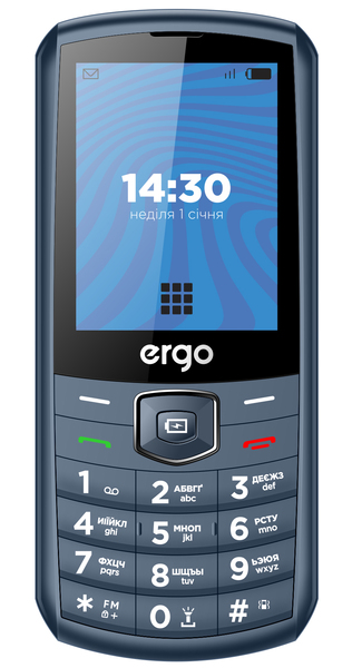 Мобільний телефон ERGO E285 Dual Sim (синій)