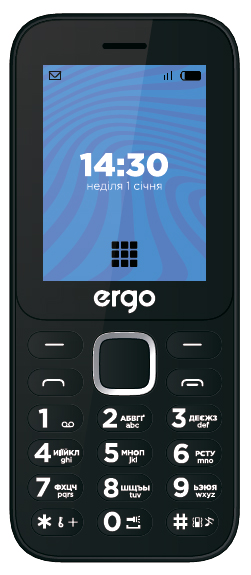 Мобільний телефон ERGO E241 Dual Sim (червоний)