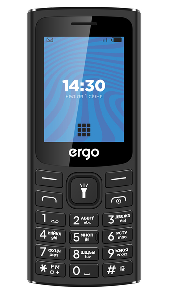 Мобільний телефон ERGO E243 Dual Sim (чорний)