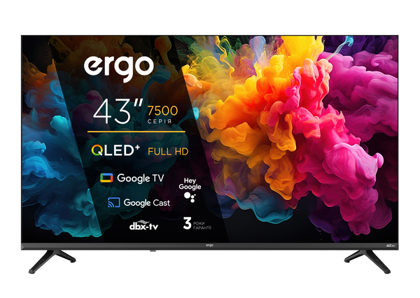 Телевізор ERGO 43JFQ7500 рідкокристалічний