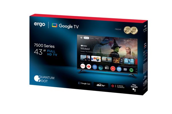 Телевізор ERGO 43JFQ7500 рідкокристалічний