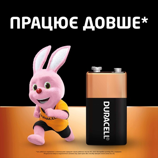 Батарейка DURACELL 9V / MN1604 KPN1*10 1 шт.