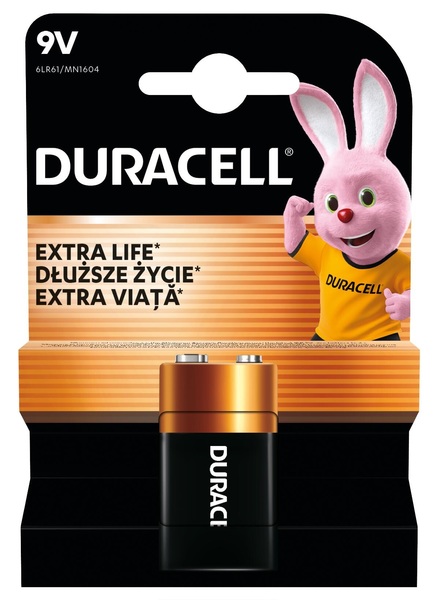 Батарейка DURACELL 9V / MN1604 KPN1*10 1 шт.